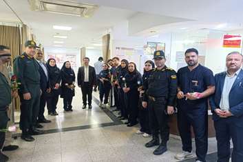  تجلیل مسئولان ارشد شهرستان قدس از پرستاران بیمارستان شهید سردار سلیمانی